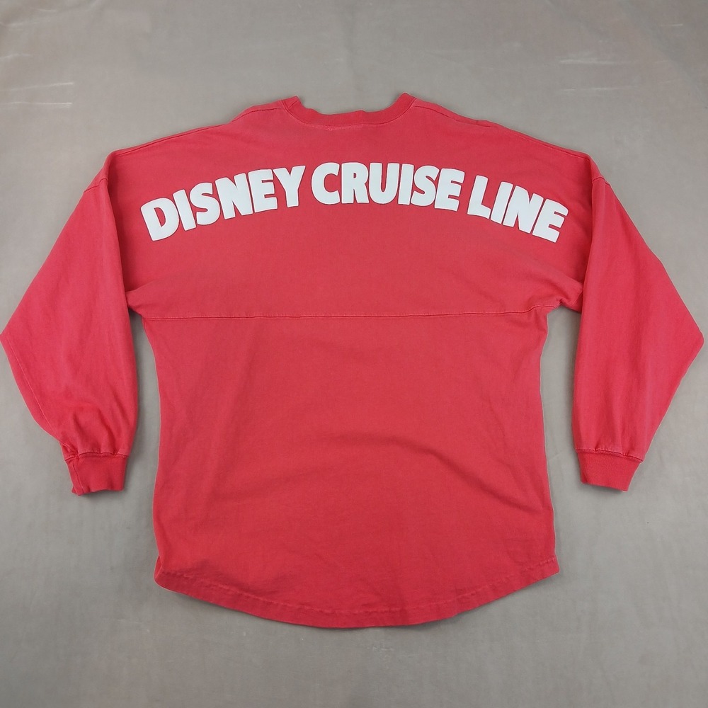 VTG Disney Cruise Spirit Jersey Large Mens Sweatshirt 23x28 Puff Logo‎ USA